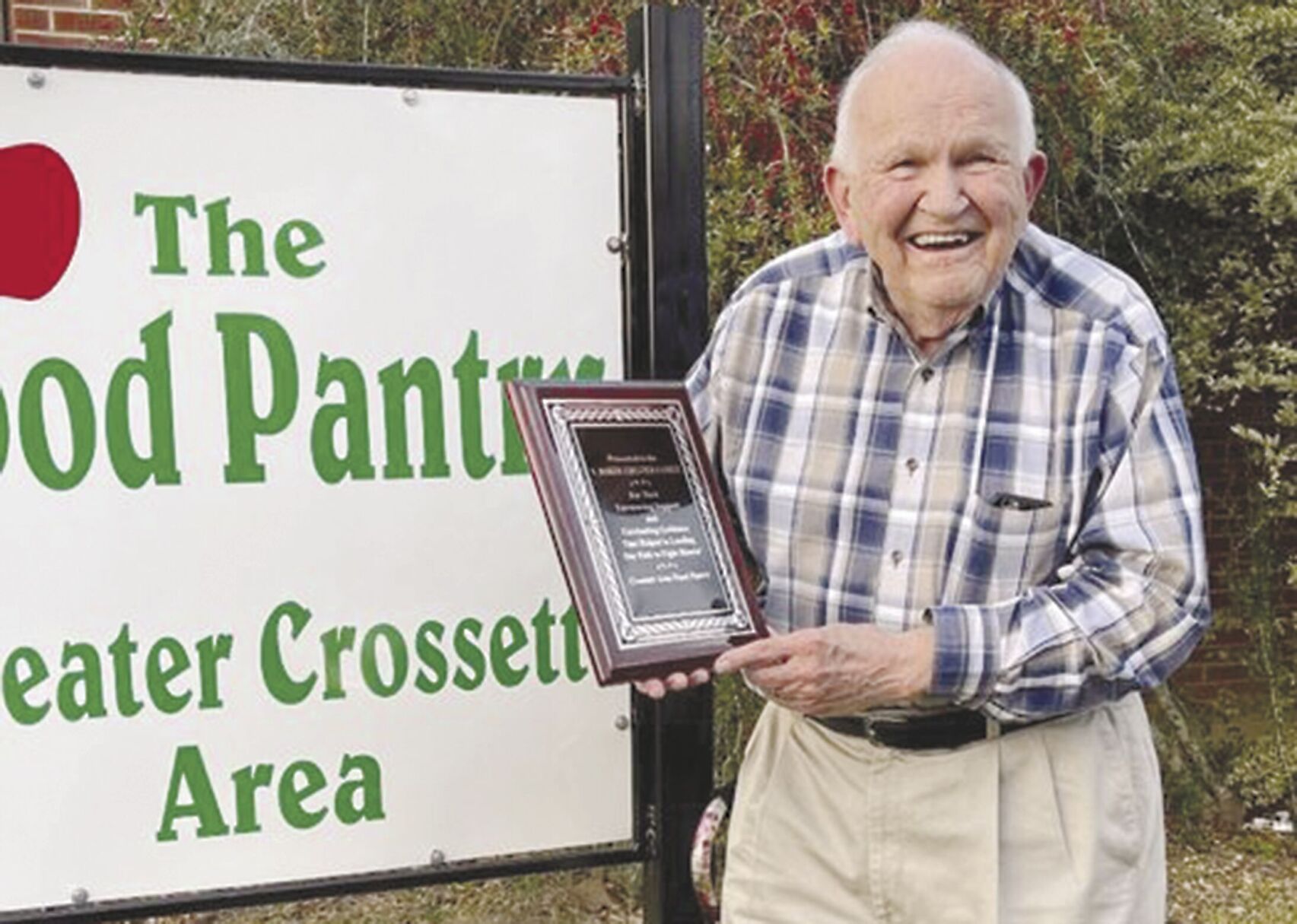 Coulter honored for food pantry work